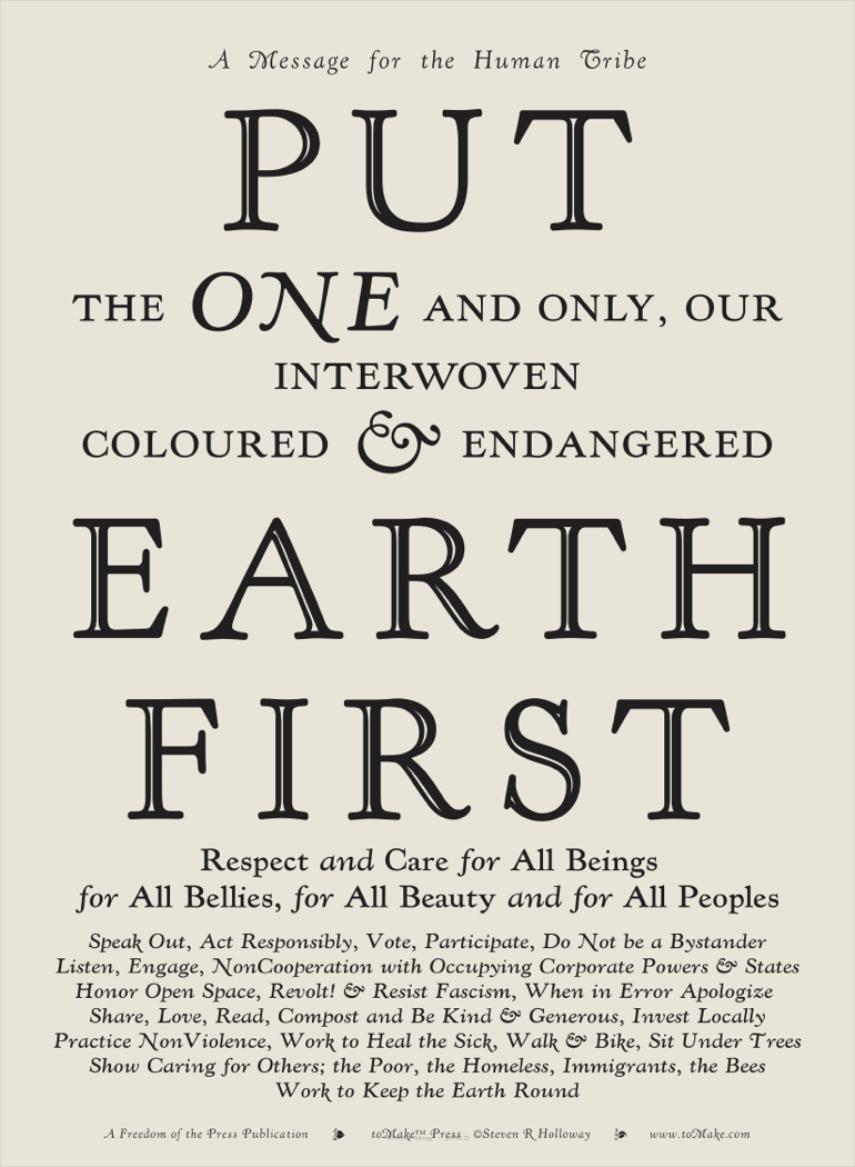 Put Earth First 